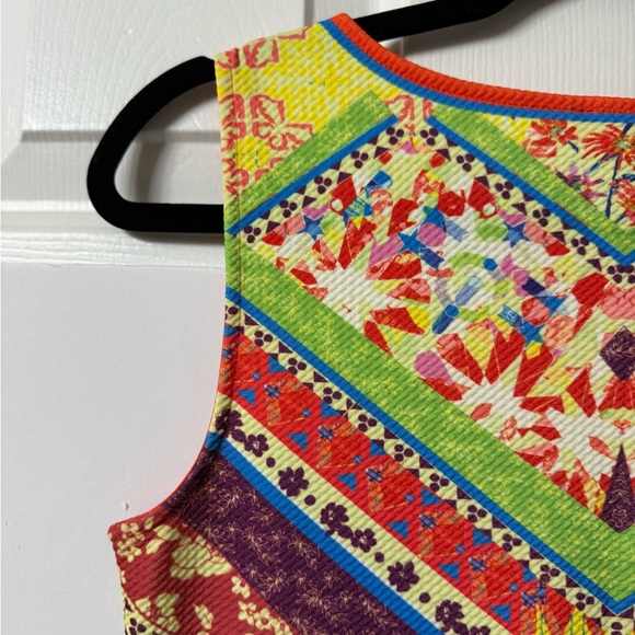 Peach PUFF Multi Colored Dress, M, Sleeveless, NWOT - Picture 2 of 11